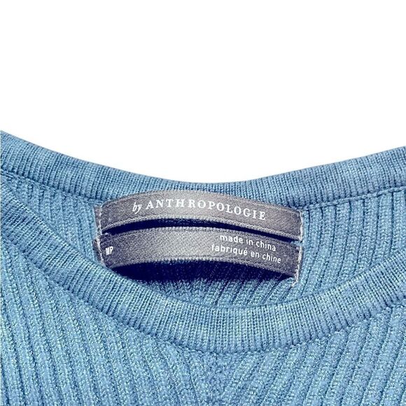 ANTHROPOLOGIE Gemma Sweater Tank Top Blue Size Medium - Picture 6 of 6
